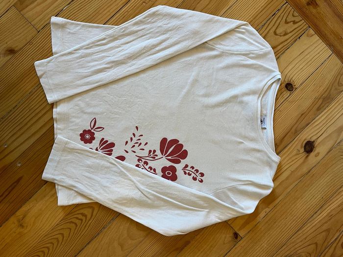 Tee-shirt écru Petit Bateau 8 ans