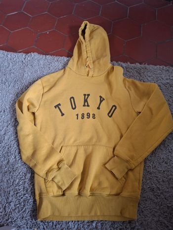 Pull à capuche garçon ou homme moutarde xs primark