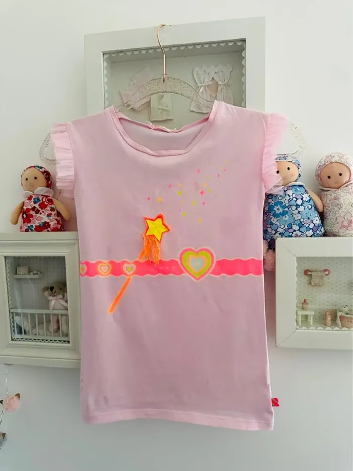 Robe teeshirt Girly froufrou
