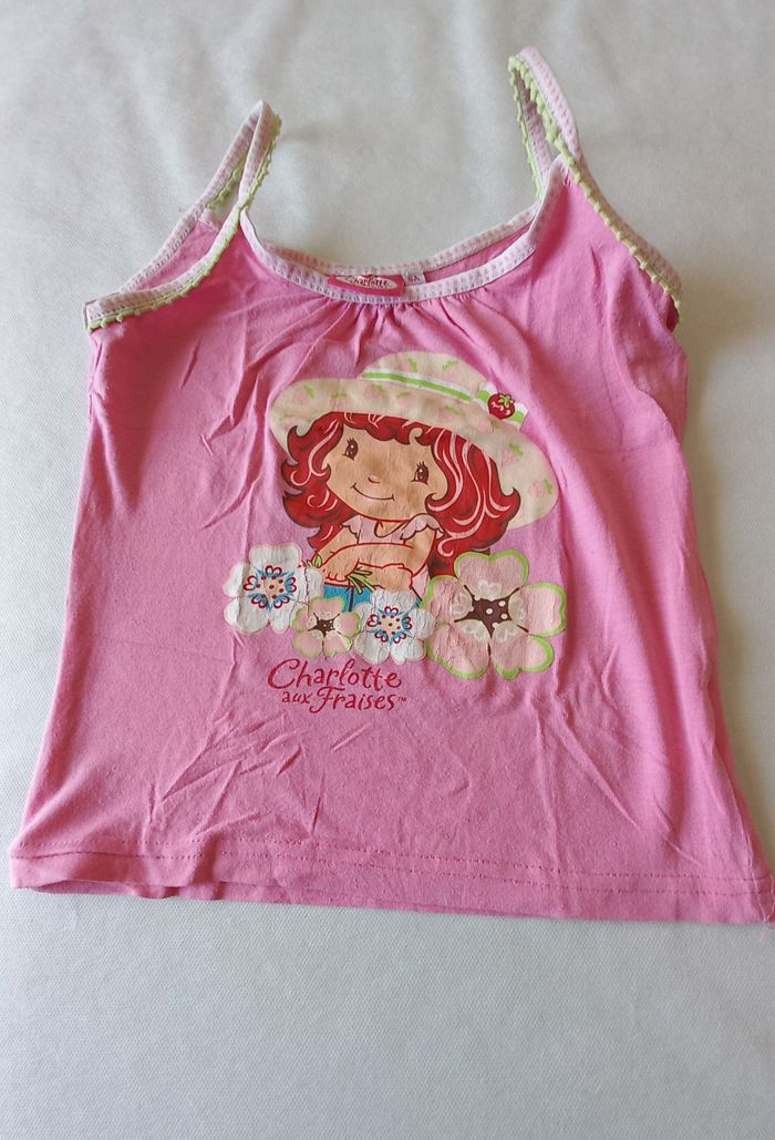 Débardeur fille 6 ans Charlotte aux fraises