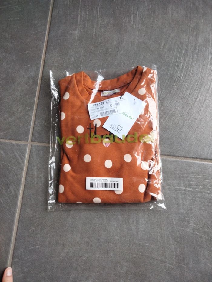 Pull sweat avec motif et petite dorure