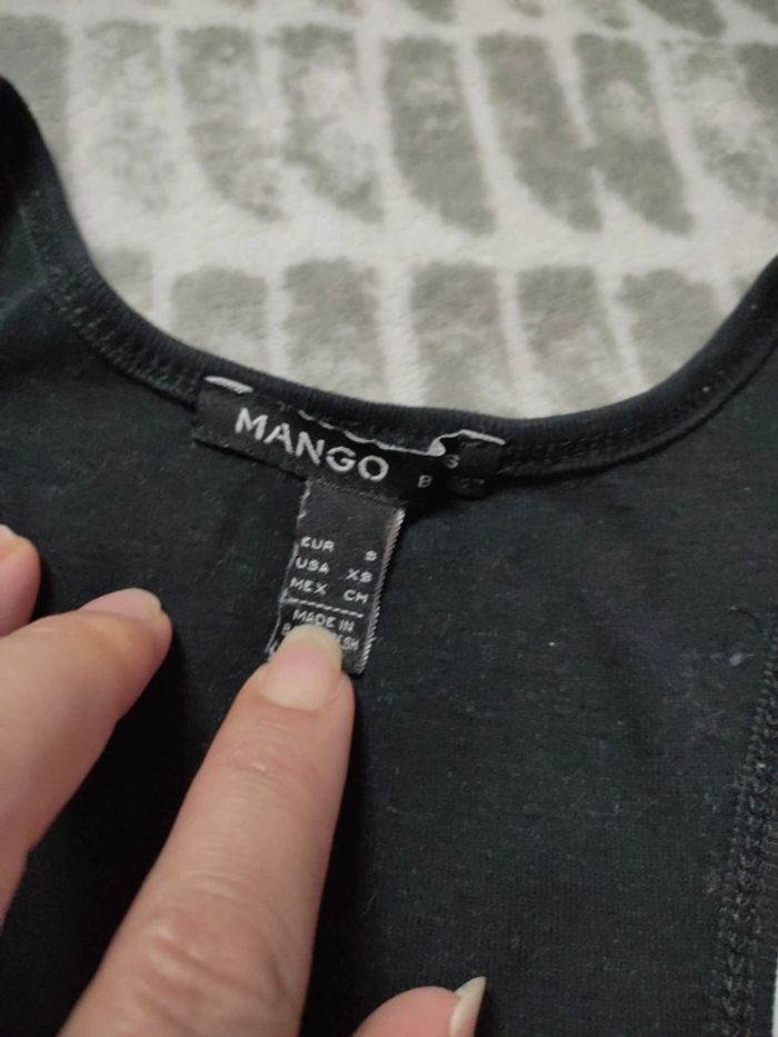Débardeur noir dos nageur Mango taille S 36 - photo numéro 3