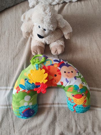 Coussin d'éveil de la jungle musical et vibrant Fisher Price