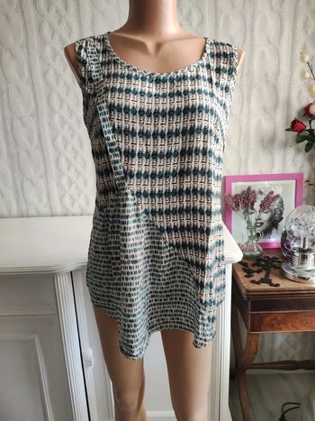 Blouse sans manches t42 viscose