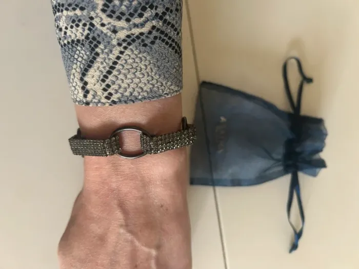 Agatha bracelet en strass noir - photo numéro 4