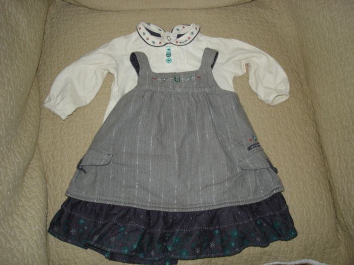 Ensemble roble grise et tee-shirt 24 mois Sergent Major