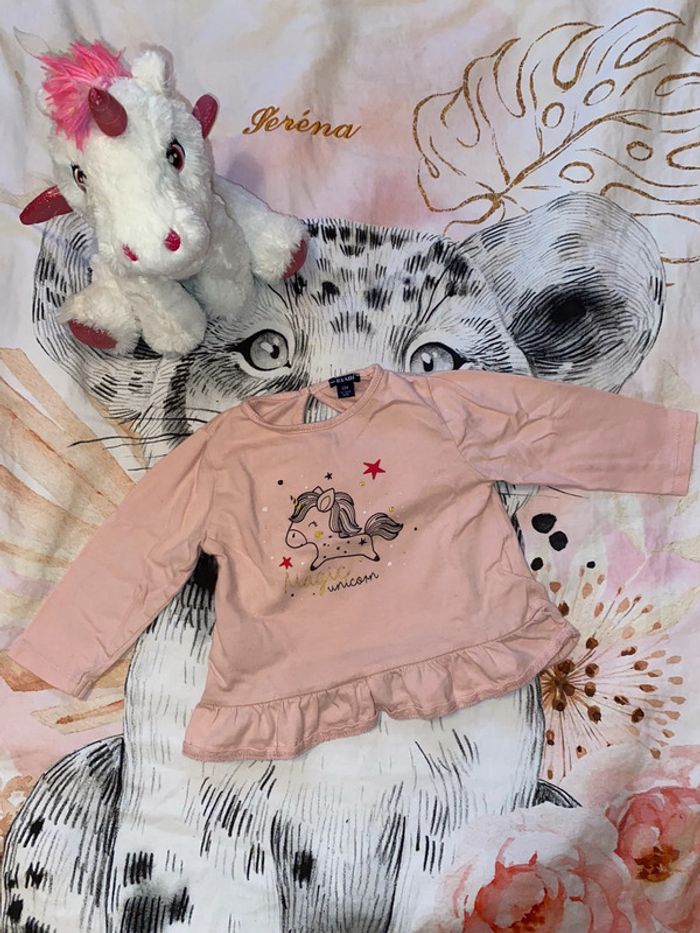 Ensemble pantalons et t-shirt, taille 12 mois, marque Orchestra. - photo numéro 2