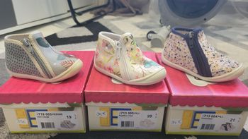 Lot de 3 paires de pantoufles bebe