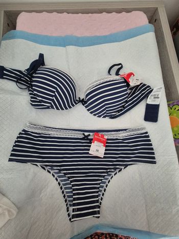 Ensemble deux piece sous vêtement femme
