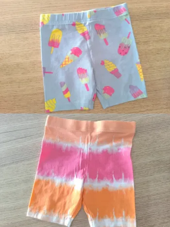 Lot 2 cyclistes fille – Primark – 2/3 ans (98 cm)