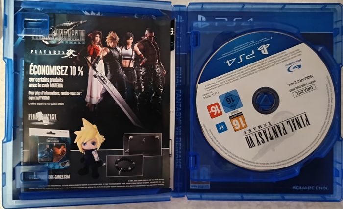 Final Fantasy VII Remake PS4 PAL FR Sony PlayStation 4 FF7, notice incluse - photo numéro 3