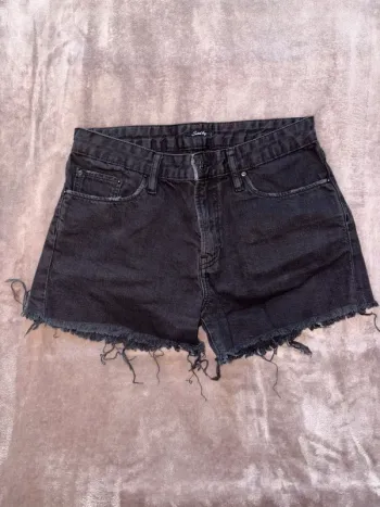 Short en jean noir femme taille S school Rag en très bon état