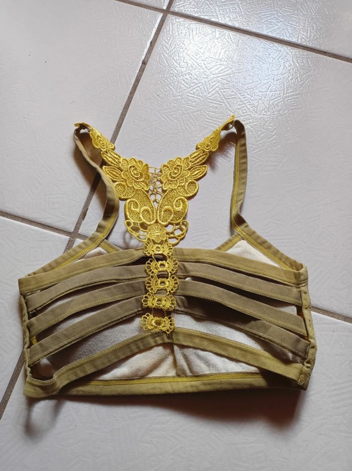 Brassière femme jaune - photo numéro 2