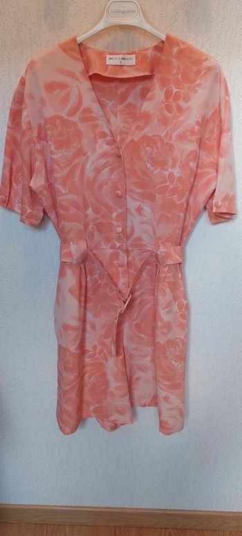 Magnifique combi short femme 42 Un Jour Ailleurs fleurs orange comme neuf