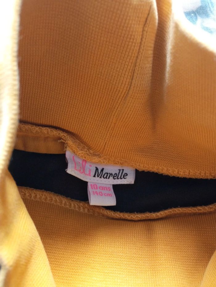 T-shirt col roulé Lili marelle 10 ans - photo numéro 3