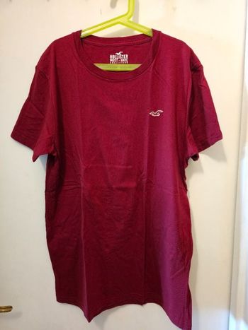 Tee-shirt Hollister bordeaux S