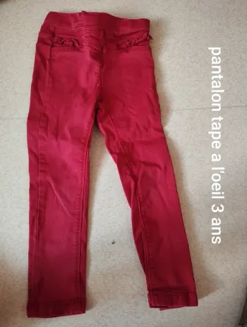 Pantalon tape a l'oeil 3 ans