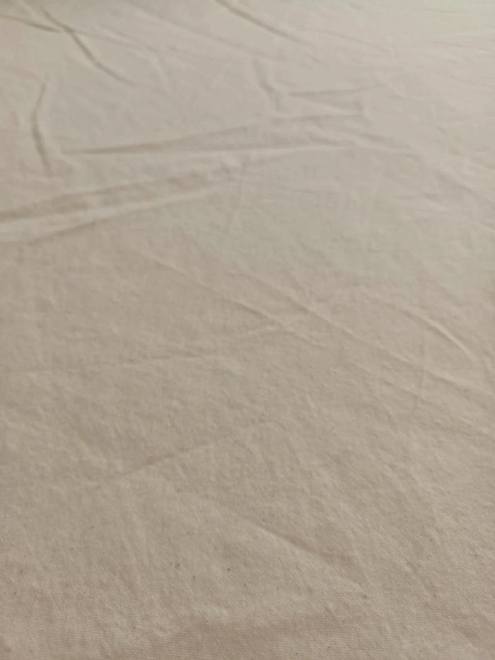 Magnifique parure de lit en coton lavé beige neuve - photo numéro 3