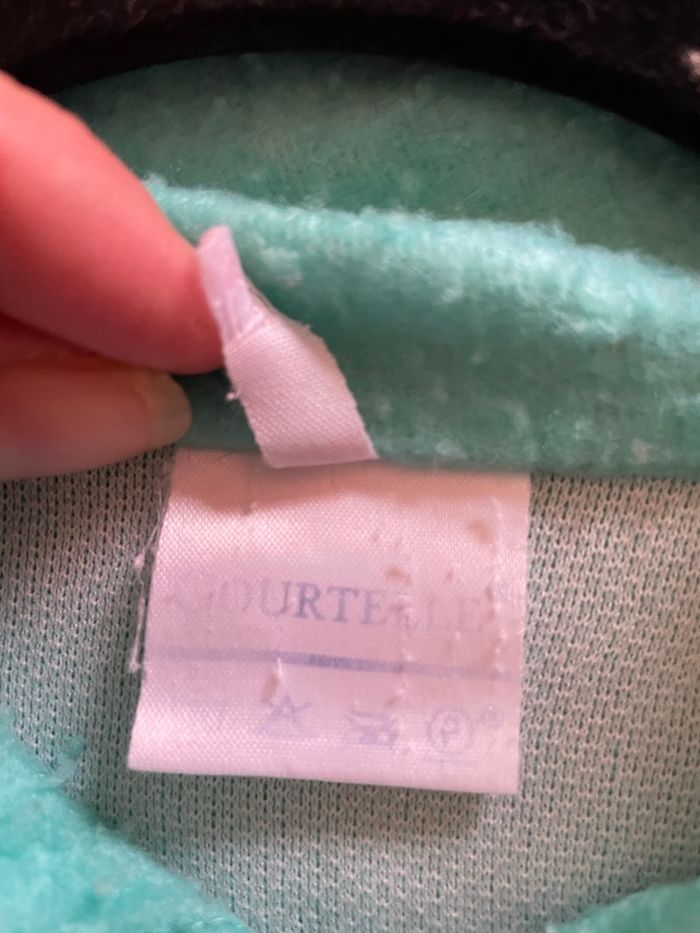 Peignoir polaire vintage courtelle - photo numéro 4