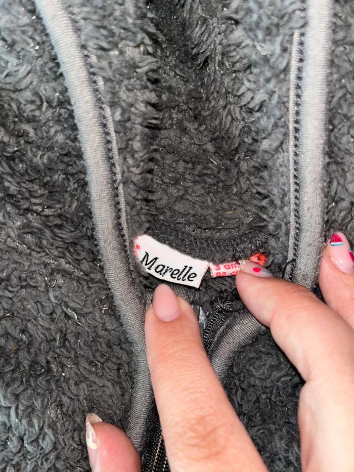 Gilet doux gris pailleté - photo numéro 2