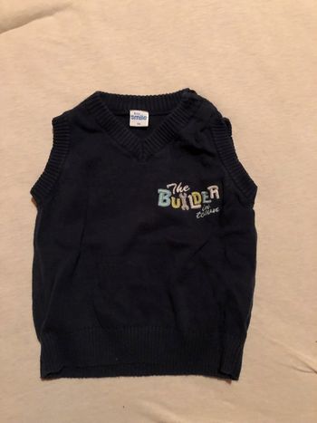 Pull sans manche marine