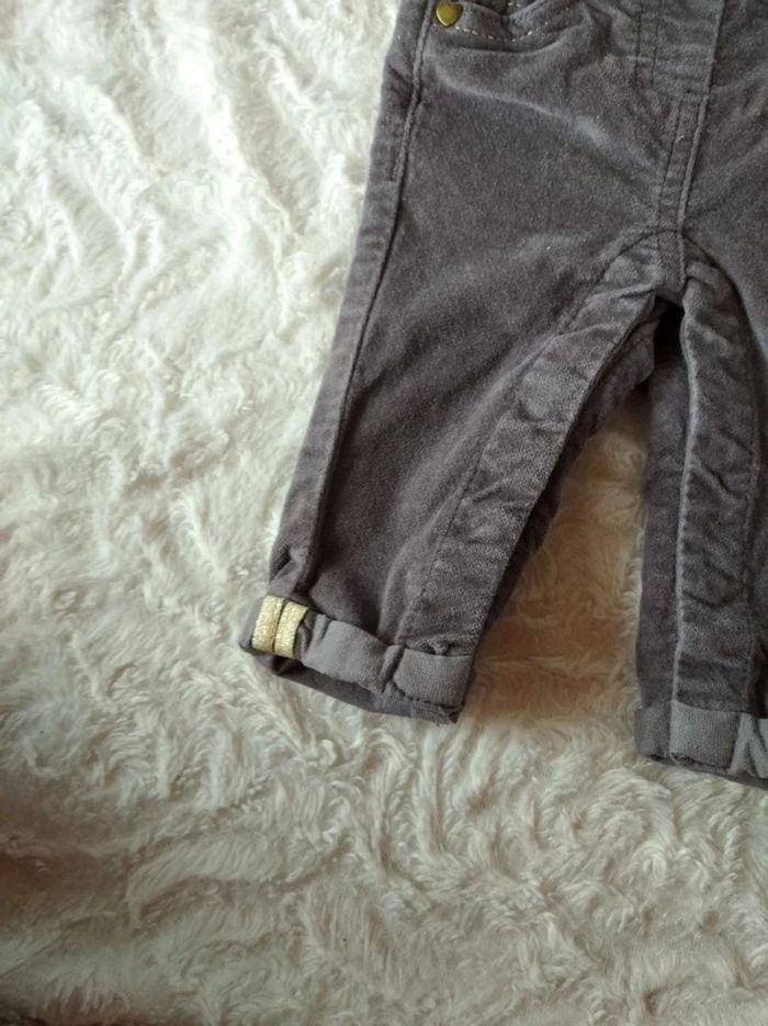 Salopette velours Fille 3 mois Cœur Tape à l'œil - photo numéro 6