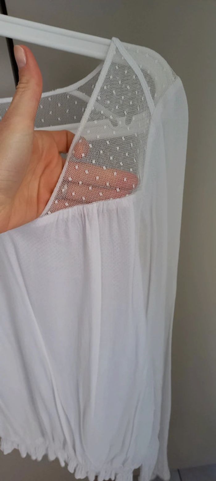 Blouse blanche plumetis - photo numéro 2