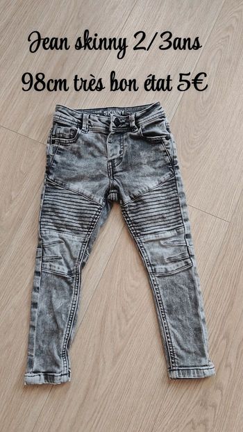 Jean skinny 2/3ans 98cm 