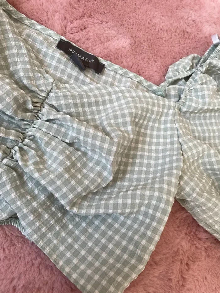 Crop top à carreaux - photo numéro 2