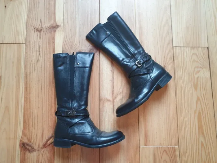 Bottes en cuir noires André pointure 38