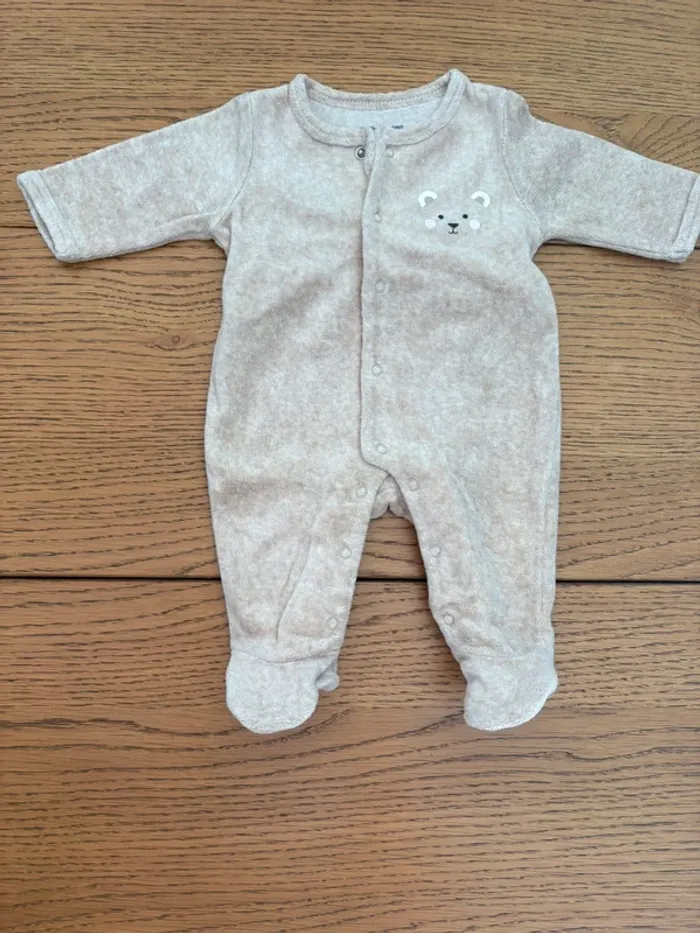 Pyjama velours ourson