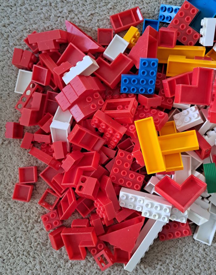 🏗 Jeu de construction Polybric, vrac d'environ 1,4kg - Fryd France 1970's - photo numéro 2