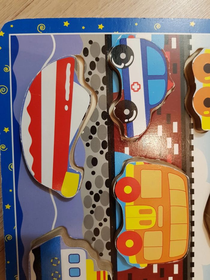 Puzzle encastrement vehicules - photo numéro 6