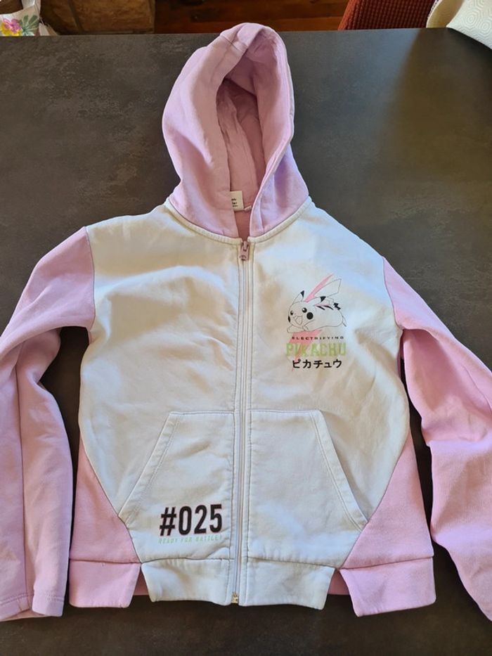 Sweat zippé pokemon
