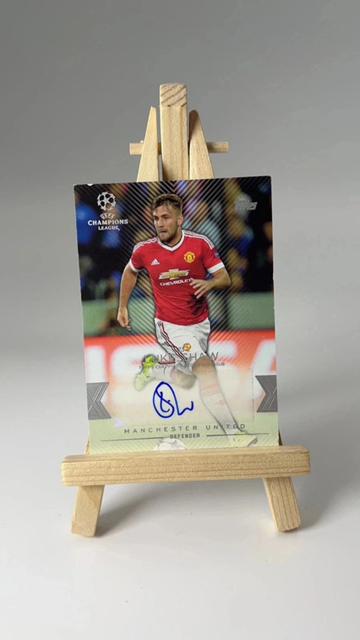 Luke Shaw - cla-lsh - Manchester United - Topps Showcase Champions League - Auto