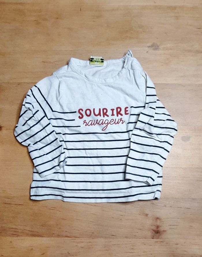 Ensemble jeans et t-shirt manches longues - photo numéro 2