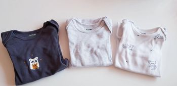 Lot de 3 bodies Kiabi 9 mois