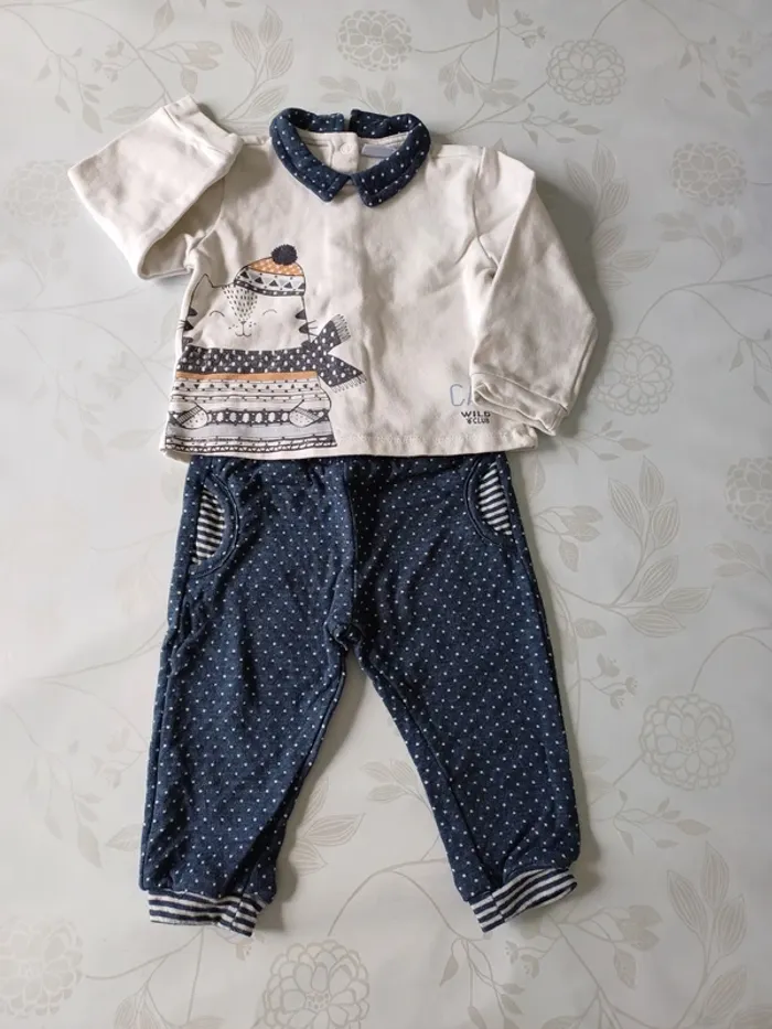 Ensemble 12 mois/74 cm Yatsi baby unisexe