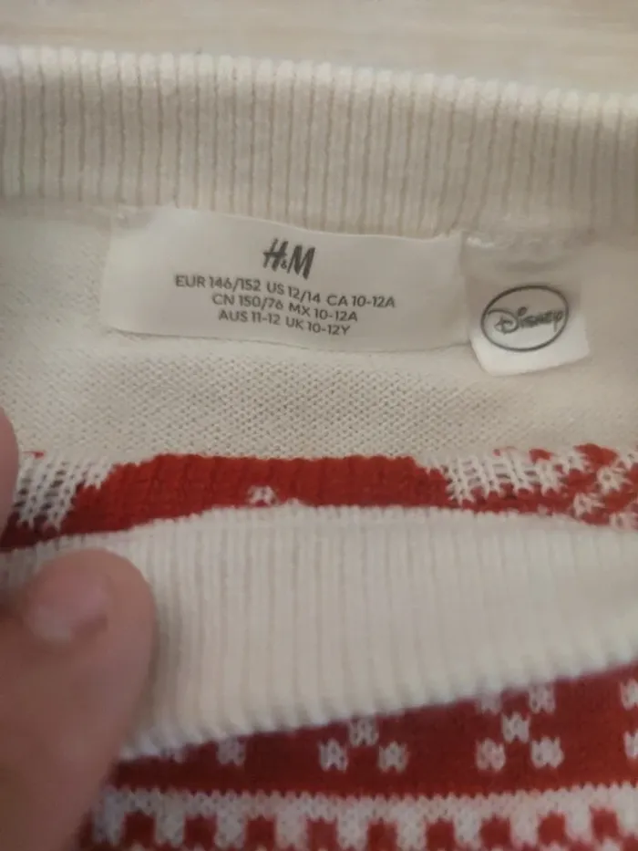 Pull noël mickey 10/12 ans - photo numéro 4