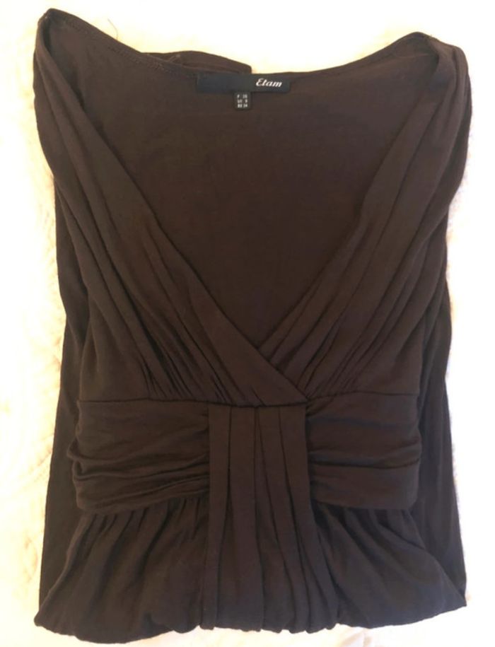 320 - Robe marron Etam - photo numéro 7
