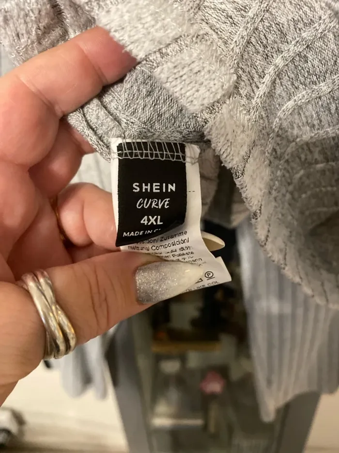 superbe ensemble détente pull + pantalon gris SHEIN 4xl - photo numéro 4