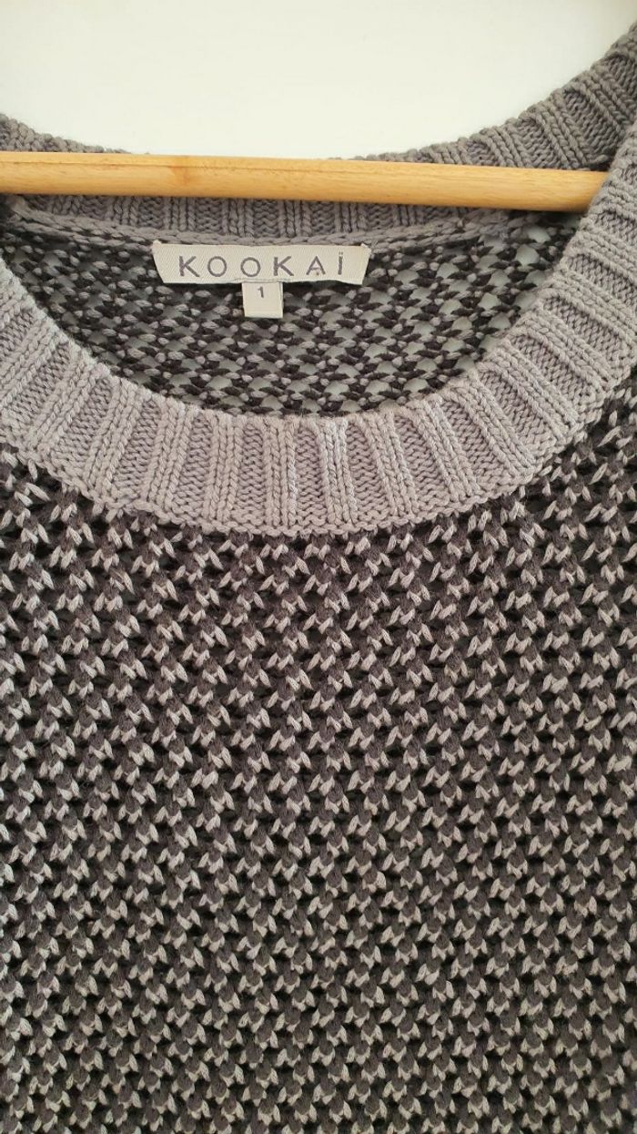 T-shirt en maille kookai taille S - photo numéro 3