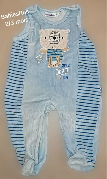 Grenouillère sans manches BabiesRus 2/3 mois