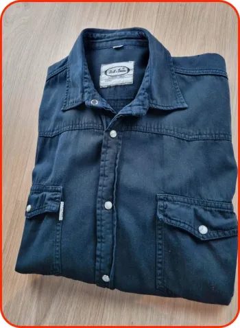 Chemise en jean noir Homme Taille M  Scott & Dixon