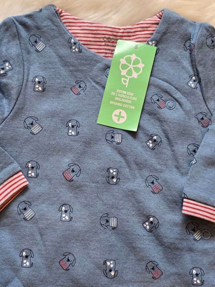 NEUF (non porté) 💙😍🤩superbe pyjama 9 mois garçon 💙😍🤩(ferme) - photo numéro 3