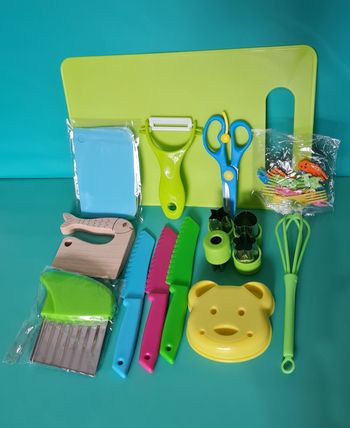 Set d'ustensiles de cuisine pour enfants de 18 pièces 