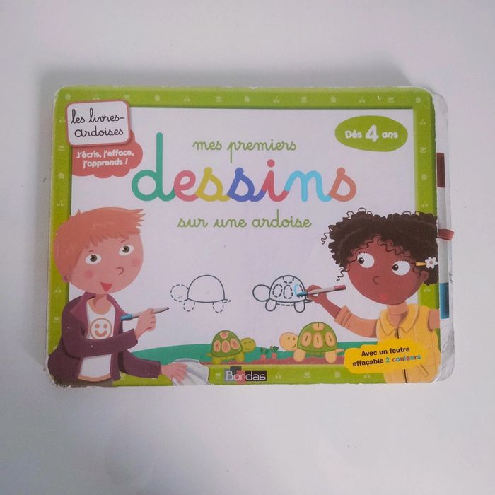 Livre ardoise : Mes premiers dessins - Bordas