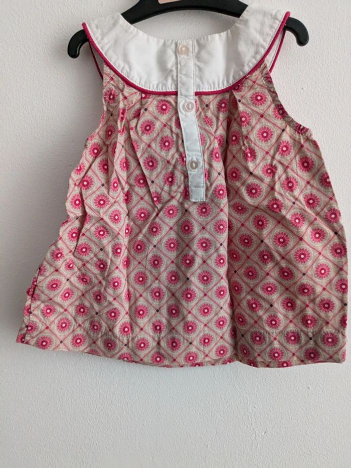 Robe obaibi 12 mois rose à fleurs - photo numéro 2