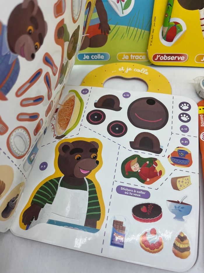 Lot de 5 magazines Livres d’activités Je joue avec Petit Ours brun Neuf - photo numéro 3