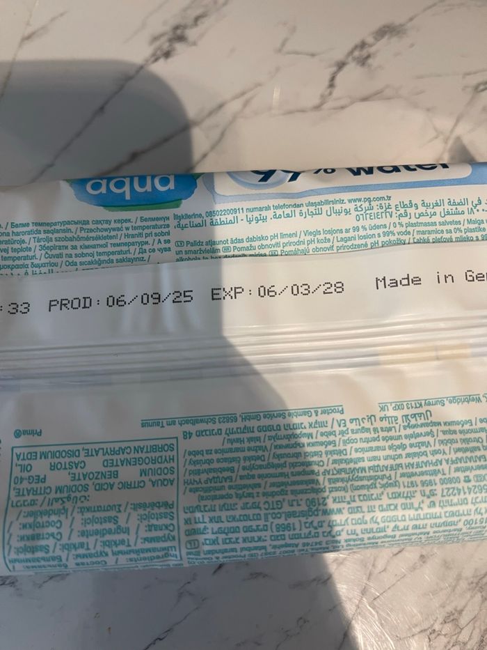 12 paquets de lingettes Pampers Aqua - photo numéro 2